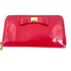 Red Mui Mui zippy wallet
